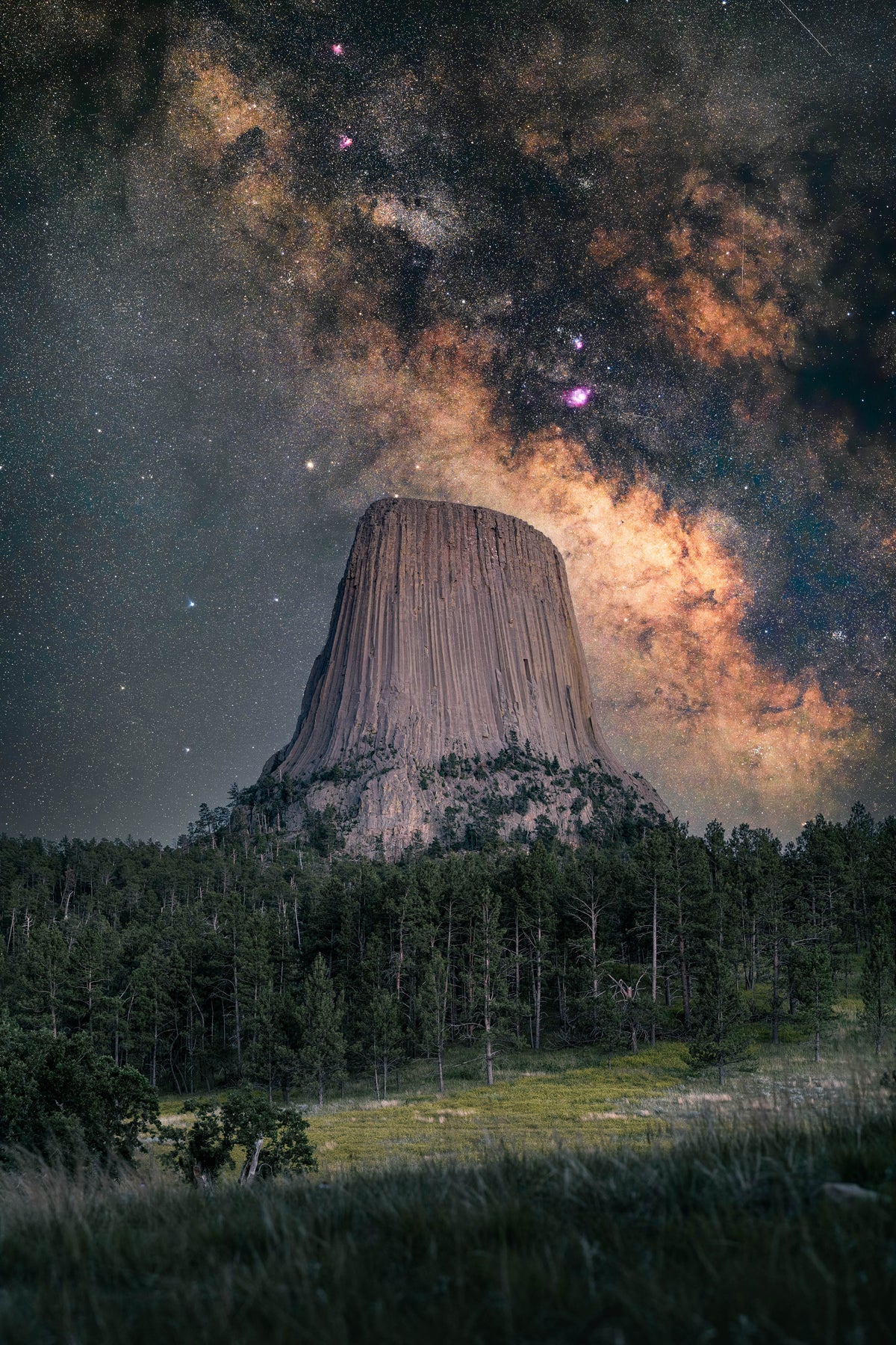 Devils Tower Milky Way